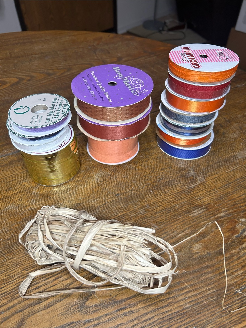 Assorted Decorative Ribbon Pack 14p- Bundle of Raffia